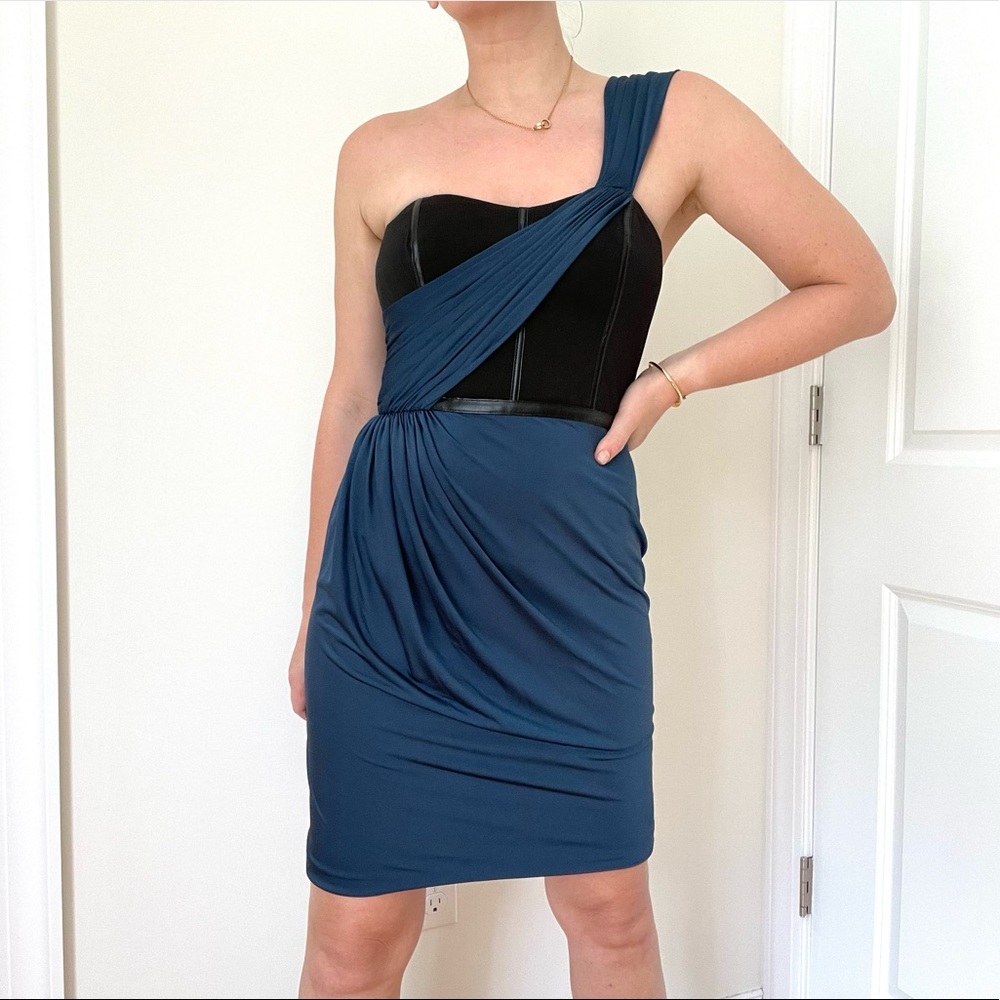 Corseted Stretch Jersey Cocktail Dress
